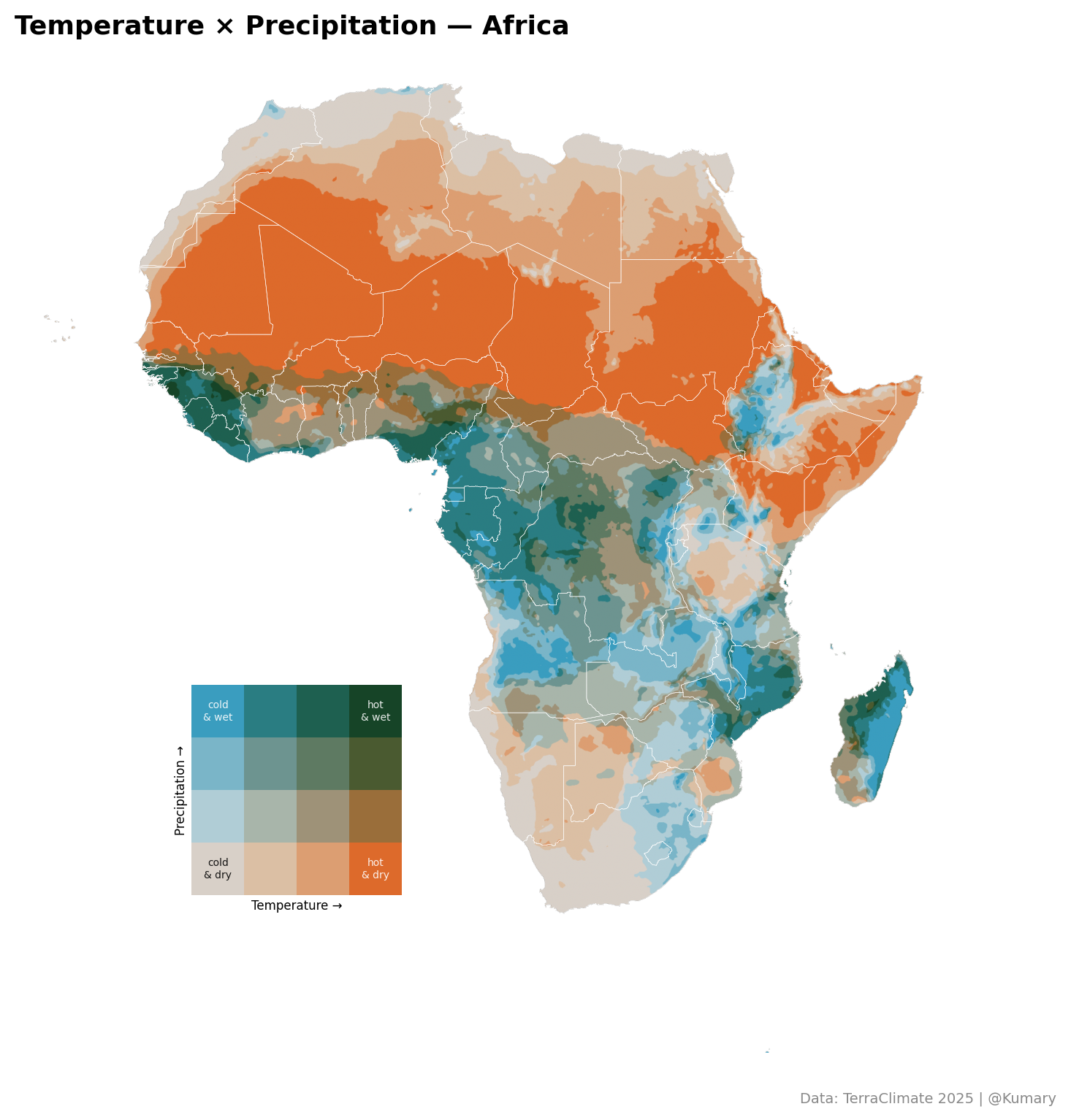 Bivariate Map for Kenya
