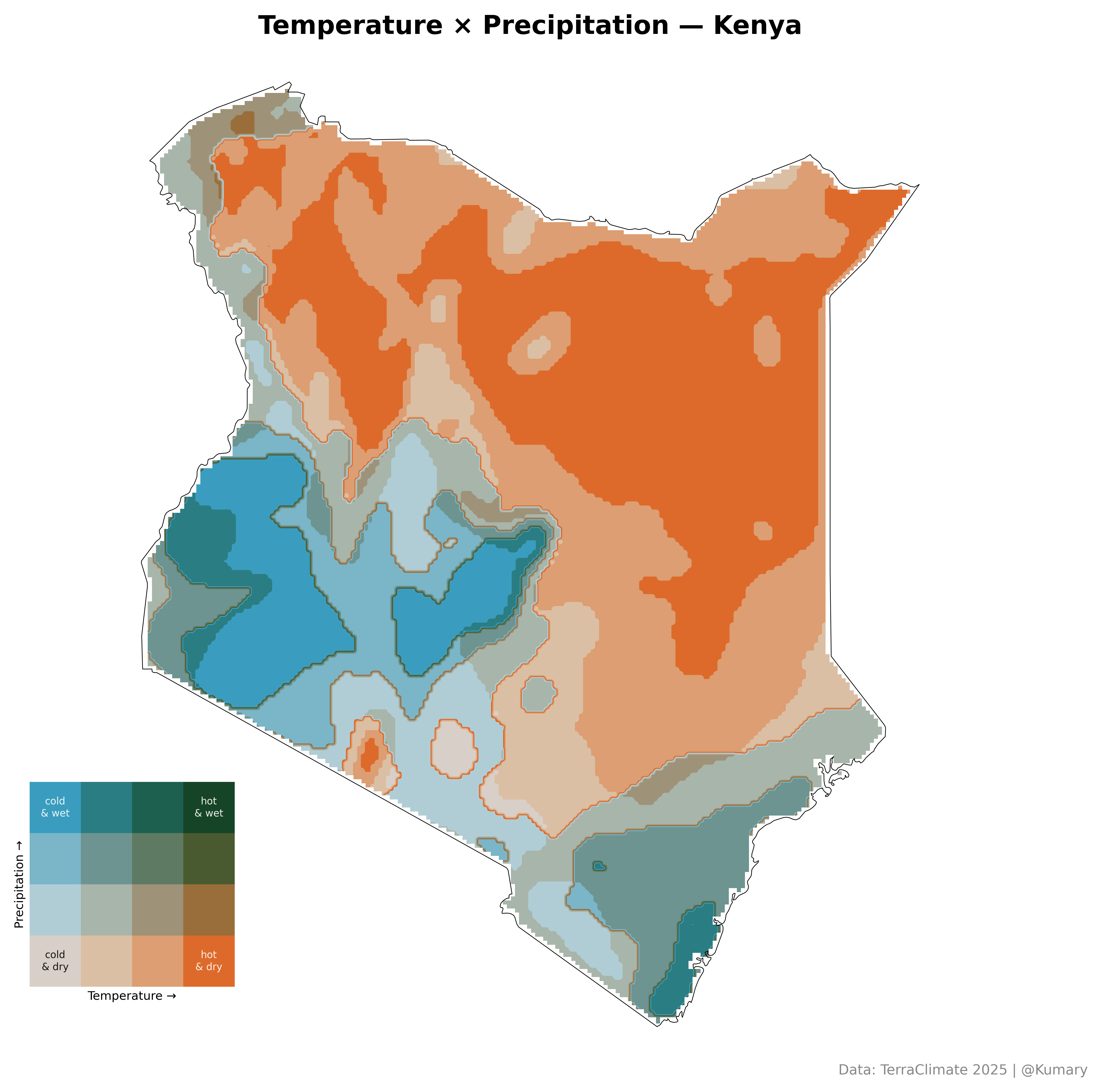 Bivariate Map for Kenya